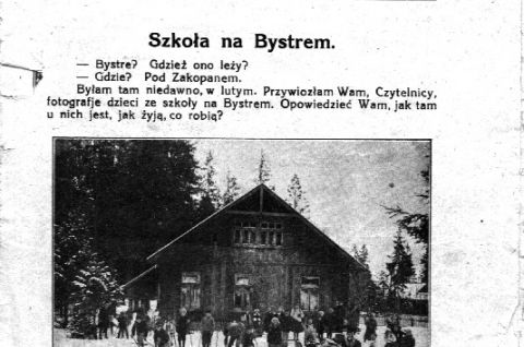 Historia Szkoły Podstawowej nr 3 im gen M Zaruskiego w Zakopanem cz.1 lata 1908 - 1932